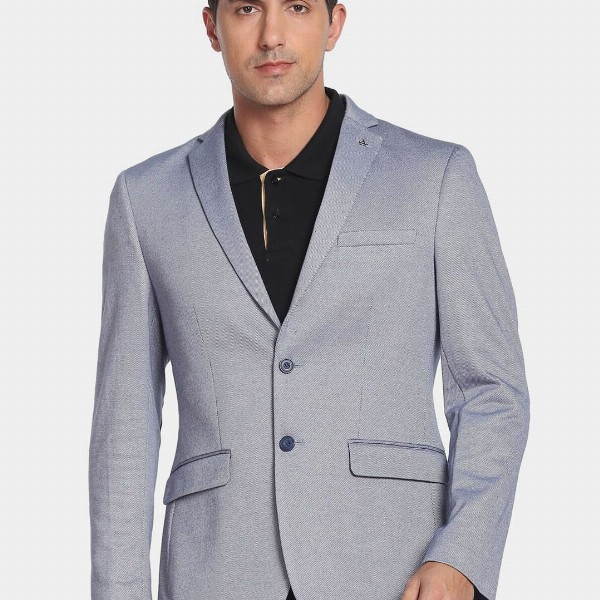Arrow Men Solid Slim-Fit Single-Breasted Blazer