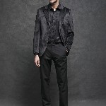 RARE RABBIT Men Mazey Tailored Fit Solid Single-Breasted Blazer