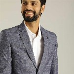Indian Terrain Checked Single Breasted Casual Blazer