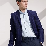 INVICTUS Checked Single-Breasted Slim Fit Single-Breasted Semiformal Blazer
