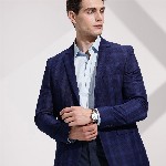 INVICTUS Checked Single-Breasted Slim Fit Single-Breasted Semiformal Blazer