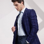 INVICTUS Checked Single-Breasted Slim Fit Single-Breasted Semiformal Blazer