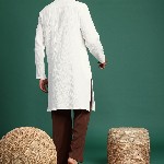 Sangria Men Solid Pure Cotton Kurta