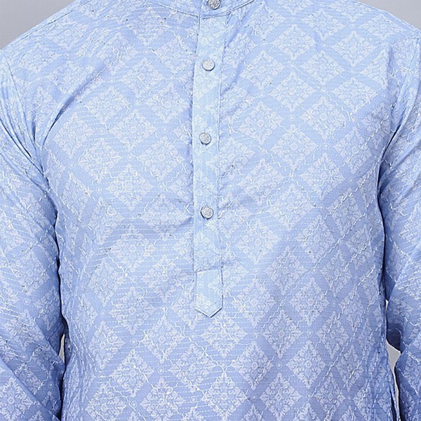 Jompers Ethnic Motifs Printed Mandarin Collar Straight Kurta
