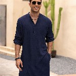 Anouk Men Solid Long Kurta