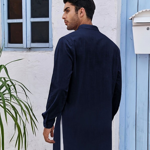 Anouk Men Solid Long Kurta