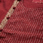 House of Pataudi Jashn Ethnic Motifs Embroidered Zari Work Angrakha Style Kurta