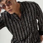 VASTRADO Ethnic Motifs Printed Mandarin Collar Straight Short Kurta