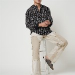 VASTRADO Ethnic Motifs Printed Mandarin Collar Straight Short Kurta