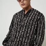 VASTRADO Ethnic Motifs Printed Mandarin Collar Straight Short Kurta