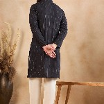 HERE&NOW Men Thread Work Kurta