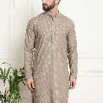 SOJANYA Ethnic Motifs Embroidered Mandarin Collar Thread Work Pure Cotton Straight Kurta
