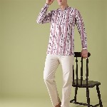 Anouk Woven Design Geometric Kurta