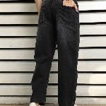 High Star Men Relaxed Fit Mid-Rise Mildly Distressed Light Fade Jeans