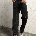 Hubberholme Men Relaxed Fit Mid Rise Hevay Distressed Cotton Jeans