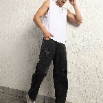 Hubberholme Men Relaxed Fit Mid Rise Hevay Distressed Cotton Jeans