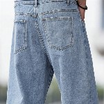 ASHTOM Men Denim Loose Fit Baggy Jeans