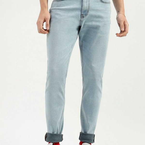 United Colors of Benetton Men Mid-Rise Slim Fit Heavy Fade Jeans