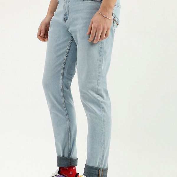 United Colors of Benetton Men Mid-Rise Slim Fit Heavy Fade Jeans