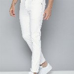 Mast & Harbour Men White Skinny Fit Mid-Rise Clean Look Stretchable Jeans