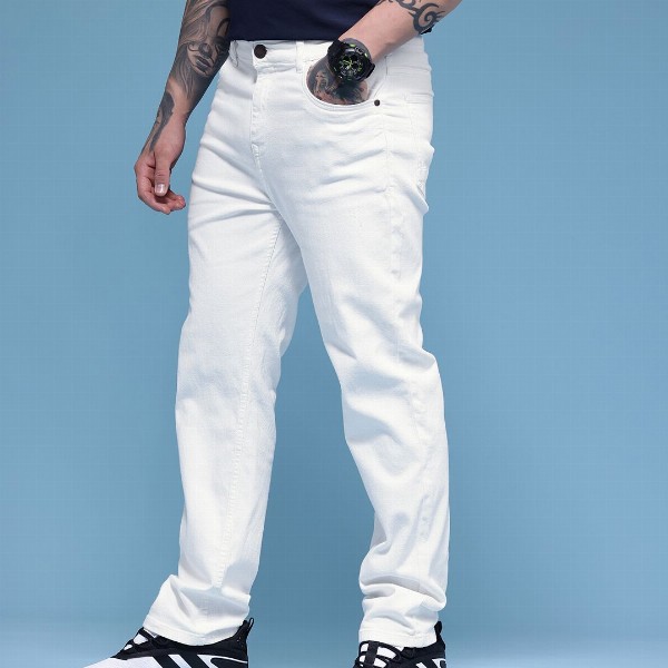 HERE&NOW Men Regular Fit Mid-Rise Stretchable Jeans