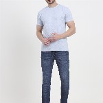 JADE BLUE Men Slim Fit Mid-Rise Light Fade Cotton Stretchable Jeans