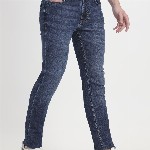 JADE BLUE Men Slim Fit Mid-Rise Light Fade Cotton Stretchable Jeans