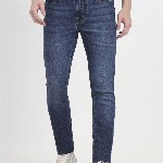 JADE BLUE Men Slim Fit Mid-Rise Light Fade Cotton Stretchable Jeans
