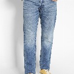 AMERICAN EAGLE OUTFITTERS Men Slim Fit Whiskers & Chevrons Clean Look Stretchable Jeans