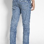 AMERICAN EAGLE OUTFITTERS Men Slim Fit Whiskers & Chevrons Clean Look Stretchable Jeans