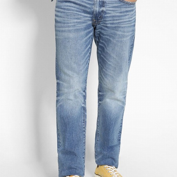 AMERICAN EAGLE OUTFITTERS Men Slim Fit Whiskers & Chevrons Clean Look Stretchable Jeans