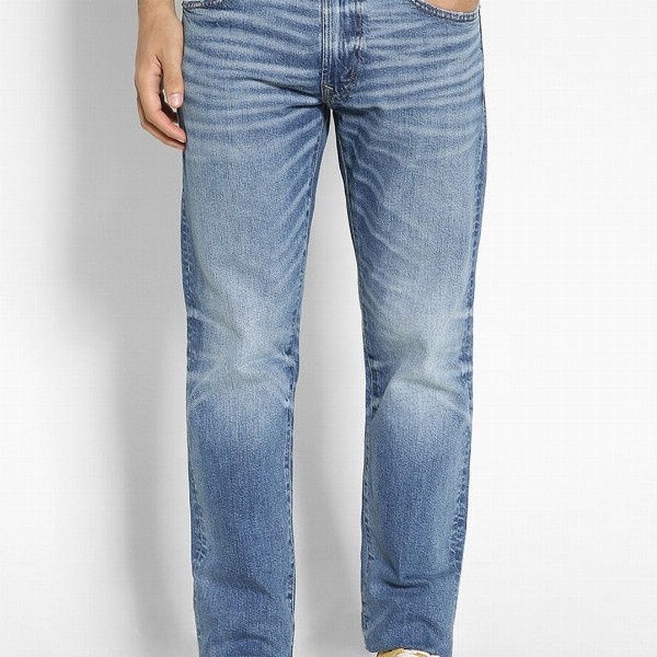 AMERICAN EAGLE OUTFITTERS Men Slim Fit Whiskers & Chevrons Clean Look Stretchable Jeans