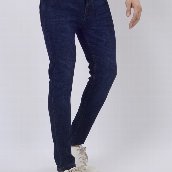 JADE BLUE Men Slim Fit Mid-Rise Light Fade Jeans