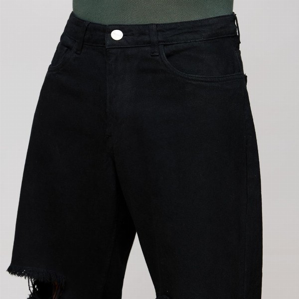 Xee Men Classic Relaxed Fit Slash Knee Stretchable Jeans