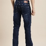 HERE&NOW Men Smart Bootcut Light Fade Stretchable Jeans