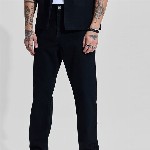 Snitch Men Black Baggy Fit Mid-Rise Dark Shade Jeans