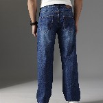 FCUK Men Smart Mid-Rise Light Fade Baggy Pure Cotton Jeans