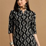 GLOWWORLD Geometric Printed Straight Kurta