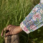 JAIPURRANG Floral Printed Chanderi Silk Kurta