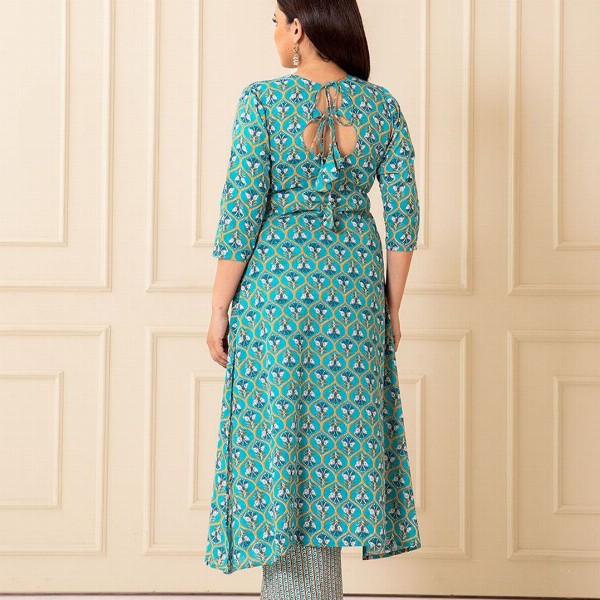 NUD Women Ethnic Motifs Printed Daily Cotton A-Line Kurta