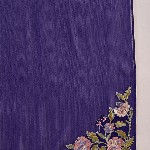 Sangria Floral Yoke Design Straight A-Line With Trouser And Dupatta