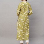 GoSriKi Floral Embroidered Thread Work Regular Kurta