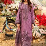 KALINI Ethnic Motifs Printed Notch Neck Straight Kurta With Trousers And Dupatta