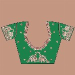 CRAFTYSTYLES Kalamkari Silk Blend Saree