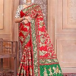 CRAFTYSTYLES Kalamkari Silk Blend Saree