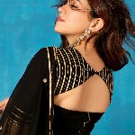 NUD Embroidered Zari Saree With Blouse and Peticoat