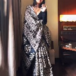 KALINI Kalamkari Printed Block Print Saree