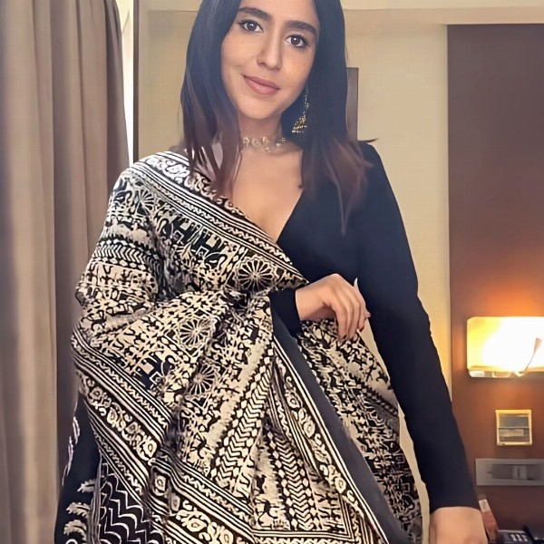 KALINI Kalamkari Printed Block Print Saree