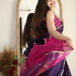 KALINI Silk Blend Kanjeevaram Saree