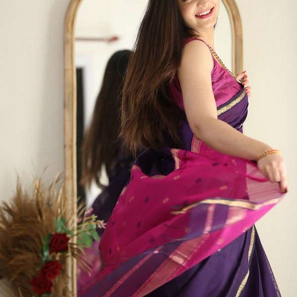 KALINI Silk Blend Kanjeevaram Saree